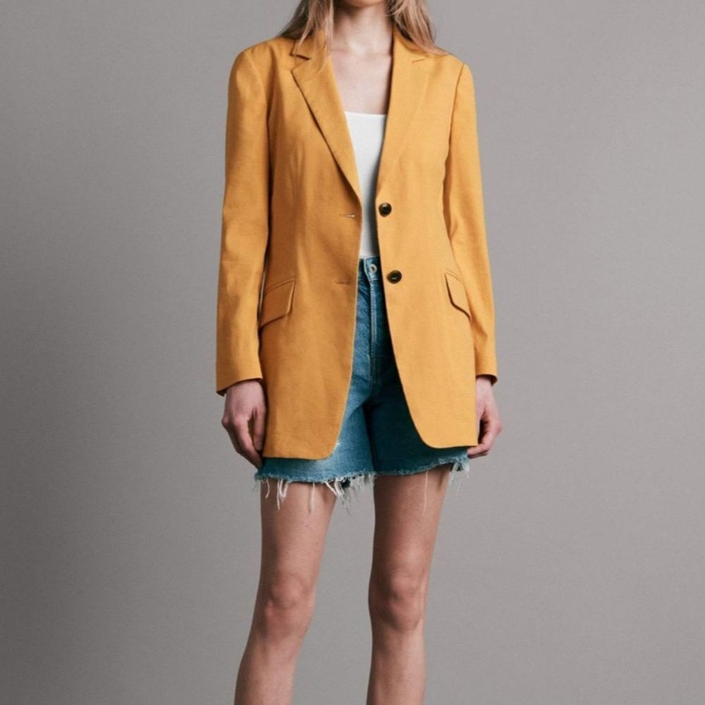 Ray & Bone Charles Linen Blazer Putty Sz 2 NWT IN PACKAGING